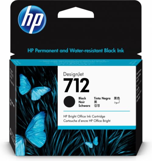 Cartucho HP 712 Negro Original, 80ml TINTA AMPLIO FORMATO 3ED71A