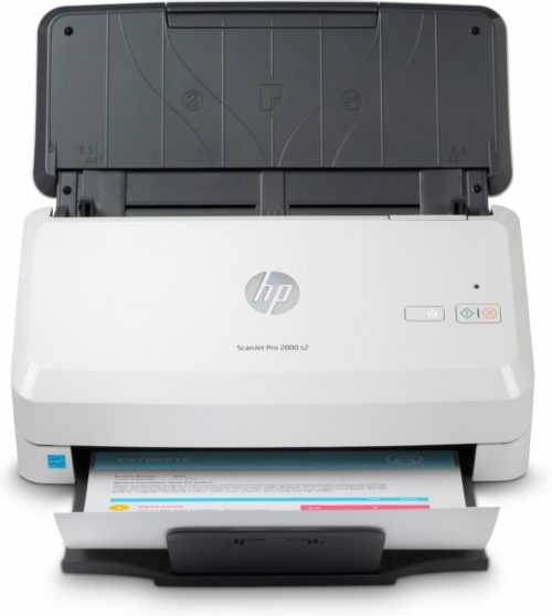 Scanner HP Scanjet Pro 2000 s2, 600 x 600DPI, Escáner Color, USB, Negro/Blanco .