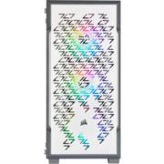 Gabinete Corsair iCUE 220T RGB Airflow Media Torre ITX/Micro ATX/ATX Cristal Templado Color Blanco