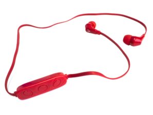 Audífonos Vorago Intrauriculares con Micrófono 103, Inalámbrico, Bluetooth, Rojo MANOS LIBRES C/VOL ROJO