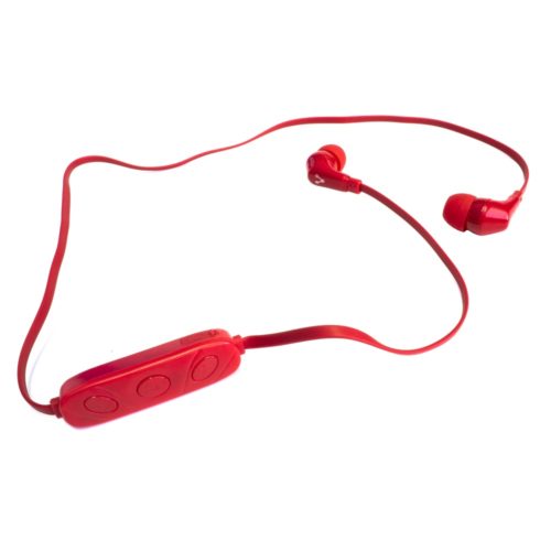 Audífonos Vorago Intrauriculares con Micrófono 103, Inalámbrico, Bluetooth, Rojo MANOS LIBRES C/VOL ROJO