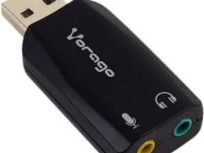 Vorago Adaptador USB 2.0 Macho - 2x 3.5mm Hembra, Negro AUDIO 3.5MM 5.1 MICROFONO