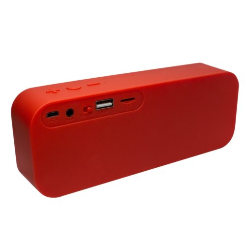 Vorago Bocina Portátil BSP-150, Bluetooth, Alámbrico/Inalámbrico, 2.0 Canales, 6W RMS, USB, Rojo MSD/USB/3.5MM TELA ROJO