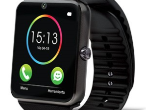 SMARTWATCH GISW01 TOUCH BLUETOOTH 3.0 A./IOS NEGRO-PLATA