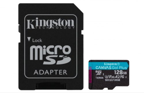 KINGSTON MEMORIA128GB MICROSDXC CANVAS GO PLUS A2 U3 V30 CARD + AD