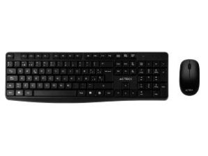 KIT 2 EN 1 TECLADO Y MOUSE INAL AMBRICO 2.4GHZ USB KT25 NEGRO