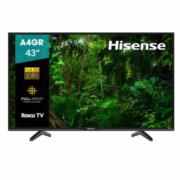 Televisor Hisense A4GR 43" FHD Smart TV Roku/Wi-Fi Control App Smartphone HDMI/USB