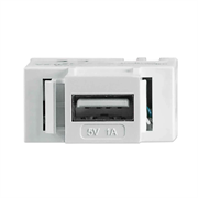 Jack Intellinet Keystone Puerto USB de Carga 5V/1A Color Blanco