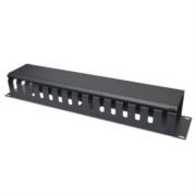 Organizador Horizontal Intellinet 19" Montaje en Rack 2U Metálico Color Negro