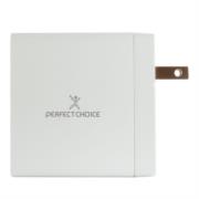 Cargador de Pared Perfect Choice 65W USB-C para Laptop/Tablet/Smartphone