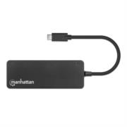 Hub Manhattan USB 3.2 Gen1 3 Puertos con Lector de Tarjetas