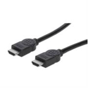 Cable Manhattan HDMI M-M Alta Velocidad con Ethernet 2m Color Negro