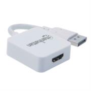 Convertidor Manhattan HDMI-H a Displayport-M 4K Color Blanco
