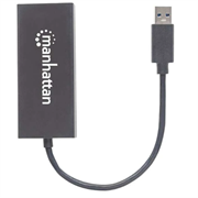 Adaptador Manhattan USB-A 3.0 Super Velocidad a DisplayPort 4K Color Negro