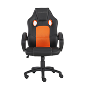 Silla Gamer Ergonómica Junior Modelo Shenron Color Negro-Naranja