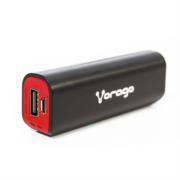 Power Bank Vorago PB-150 2200mAh USB Color Negro-Rojo