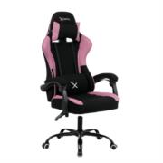 Silla Gamer Xzeal XZ20 Soporte Lumbar Ergónomico Color Negro-Rosa