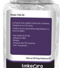 Bote con 100 Piezas de Plug Modular RJ45
