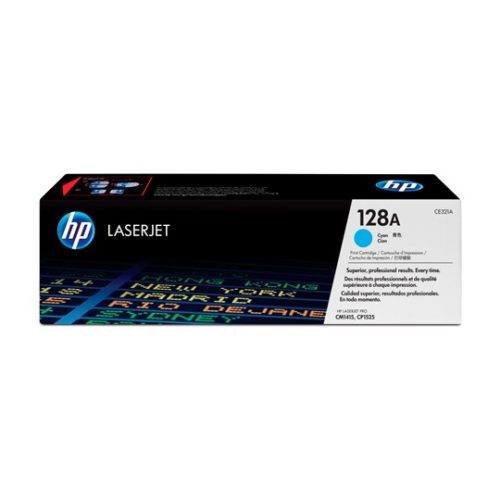 Tóner HP 128A Cyan, 1300 Páginas RENDIMIENTO 1300PáGS.CE321A