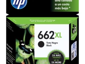 Cartucho HP 662XL Negro Original, 360 Páginas RENDIMIENTO 360PAGS.CZ105AL **