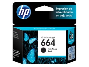 Cartucho HP 664 Negro Original, 120 Páginas RENDIMIENTO 120PáGS.F6V29AL