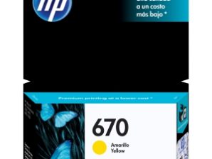 Cartucho HP 670 Amarillo, 300 Páginas RENDIMIENTO 300PáGS.CZ116AL