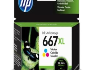 Cartucho HP 667XL Tricolor, 330 Páginas 330PAGS 3YM80AL