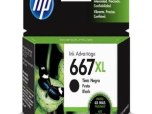 Cartucho de tinta HP 667XL - Negro Original - Inyección de tinta - Alto Rendimiento - 480 Páginas 480PAGS 3YM81AL