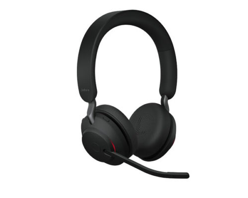 Jabra Evolve2 65, MS Stereo Auriculares Inalámbrico Diadema Oficina/Centro de llamadas USB tipo A Bluetooth Negro .