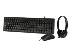 Kit Teclado+Mouse+Diadema para Oficina