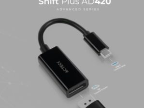 ADAPTADOR ACTECK USB TIPO C A D ISPLAYPORT SHIFT PLUS AD420 NEGRO