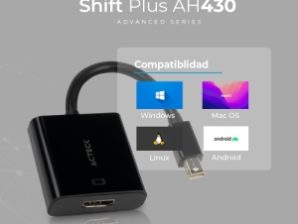 ADAPTADOR ACTECK MINI DISPLAYPO RT A HDMI SHIFT PLUS AH430 P/VIDEO