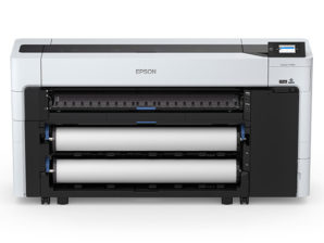 Epson SureColor T7770D (SCT7770DR) de 44 pulgadas doble rollo o rebobinador de 5 tintas y Adobe PostScript -