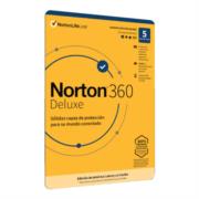 Licencia Antivirus ESD Norton 360 Deluxe 1 Año 5 Dispositivos