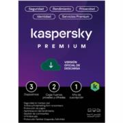 Licencia Antivirus ESD Kaspersky Premium 1 Año 3 Dispositivos 2 Cuentas KPM