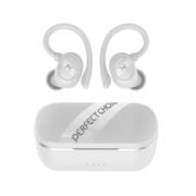 Audífonos Perfect Choice Haken Bluetooth Deportivos TWS Cancelación de Ruido con Sujetador Color Blanco