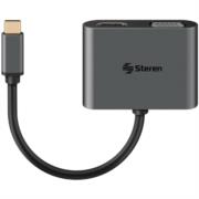 Adaptador Steren USB-C a HDMI/VGA/USB 3.0/USB-C