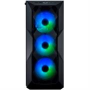 Gabinete Cooler Master TD500 Crystal RGB Media Torre Mini ITX/Micro ATX/ATX/EATX Cristal Templado Color Negro