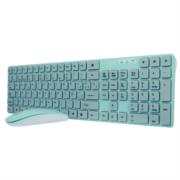 Teclado y Mouse Perfect Choice Ballon Inalámbrico para Niños Color Turquesa