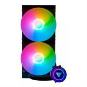 Enfriamiento Líquido Game Factor LQG600 240mm RGB TDP 250 2 Ventiladores 120mm 70 CFM Color Negro