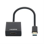 Adaptador Manhattan USB 3.2 Gen 1 Tipo-A Macho a HDMI Hembra 1080p Color Negro