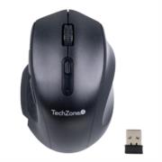 Mouse Inalámbrico TechZone 3200 DPI 6 Botones 10m Conexión USB Color Negro