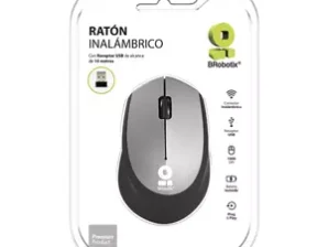 BRobotix MOUSE INALAMBRICO CON BATERIAS GRIS MOUSE INALAMBRICO CON BATERIAS GRIS