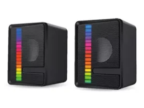 BRobotix BOCINA DUAL USB V2.0 NEGRA SUBWOOFER RGB BOCINA DUAL USB V2.0 NEGRA SUBWOOFER RGB