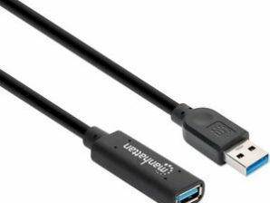 Manhattan CABLE USB V3.0 EXT. ACTIVA 5.0M NEGRO CABLE USB V3.0 EXT. ACTIVA 5.0M NEGRO