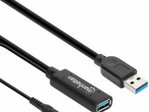Manhattan CABLE USB V3.0 EXT. ACTIVA 15.0M NEGRO CABLE USB V3.0 EXT. ACTIVA 15.0M NEGRO