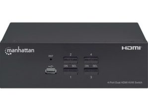 Manhattan MUX KVM HMDI DOBLE MONITOR 4 1 4K 30MHZ USB2.0 MUX KVM HMDI DOBLE MONITOR 4 1 4K 30MHZ USB2.0