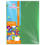 Cartulina Metalica Euromac Verde 47.5 X 66 cms Bolsa c/10 hojas