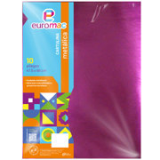 Cartulina Metalica Euromac Obispo 47.5 X 66 cms Bolsa c/10 hojas