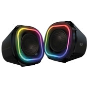 Bocinas Acteck Gamer Glimm Quad BG555 Inalámbricas / BT 5.0 / 10 W / 2.0 Ch / Iluminación RGB+ 2.0 Canales / Nova Negro
